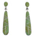Turquoise Southwestern Silver Earrings EX31691